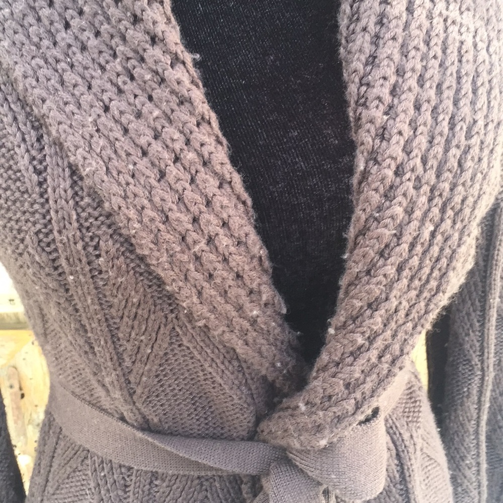Chocolate brown Tahari sweater.  Small